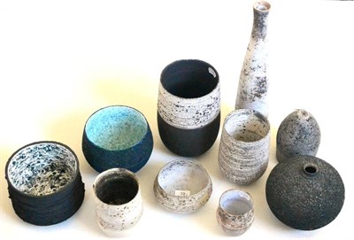 Lot 19 - Ten Pieces of studio pottery by Stephanie Black