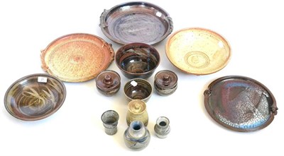 Lot 21 - Thirteen pieces of studio pottery by Andrew Hague