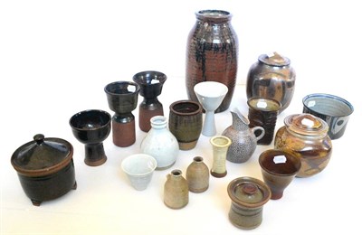 Lot 26 - Nineteen pieces of studio pottery by Michael and Sheila Casson