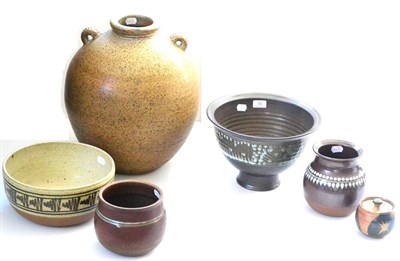 Lot 30 - Six pieces of studio pottery by David Lloyd-Jones