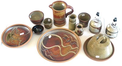 Lot 34 - Twelve pieces of studio pottery by Don Granville