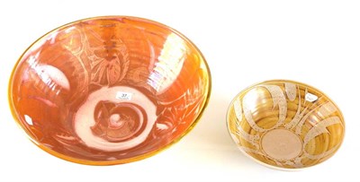 Lot 37 - An Alan Caiger-Smith Aldermaston lustre bowl and another (2)