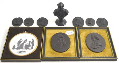 Lot 52 - A quantity of Wedgwood basalt plaques