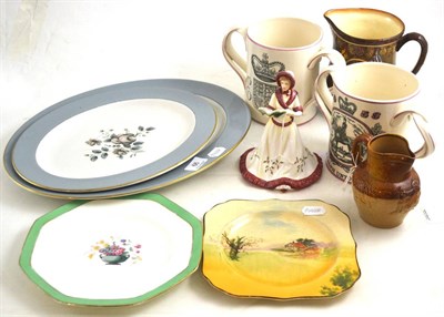 Lot 66 - A quantity of Royal Doulton ceramics including plates, a figure - 'The Twelve Days of...
