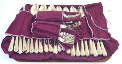 Lot 80 - Canteen of plated cutlery (as new)
