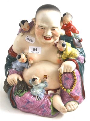 Lot 84 - Ceramic Buddha, 30cm high