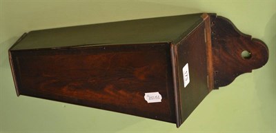 Lot 173 - A 19th century mahogany candle box