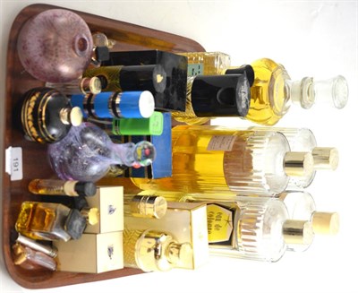 Lot 191 - Collection of assorted scent bottles including Lanvin, Gourdon, 1984 signed modern glass...