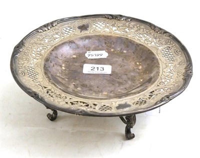 Lot 213 - A French silver tazza