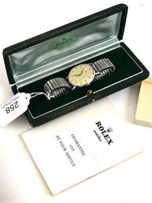 Lot 258 - A gentleman's Tudor wristwatch, with a Rolex box and booklet