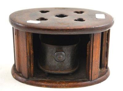 Lot 282 - A Georgian mahogany plate warmer (a.f.)