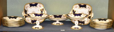 Lot 325 - A Coalport dessert service