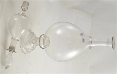 Lot 399 - A rare double glass carboy