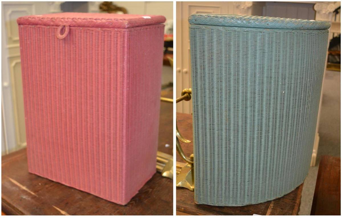 Lot 508 - Two Lloyd Loom laundry baskets