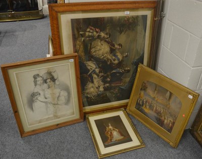 Lot 527 - A large Victoria and Albert print and three others of Victoria