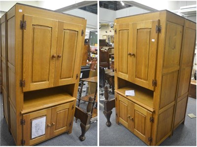 Lot 534 - Two oak cabinets retailed by Simply Dutch