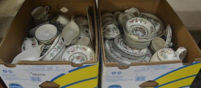 Lot 568 - A Johnson Bros Indian Tree pattern dinner service (two boxes)