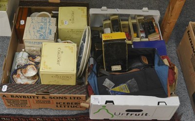 Lot 583 - A quantity of camera equipment, play worn vehicles, ceramics etc