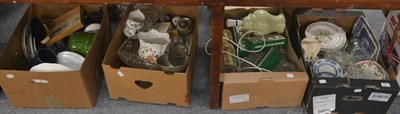 Lot 587 - Large quantity of assorted household china, glassware, pottery, tea services, dinnerwares etc...