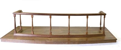 Lot 735 - Mouseman: A Robert Thompson English Oak Altar Rail, the top supported by eight turned spindles on a