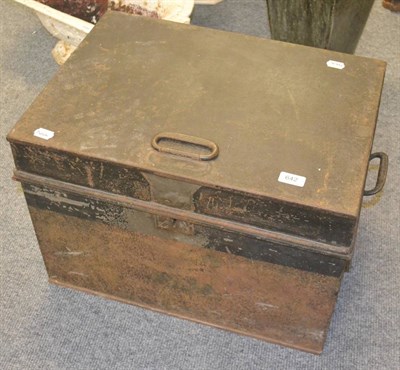 Lot 642 - A Milners strong box (no key)