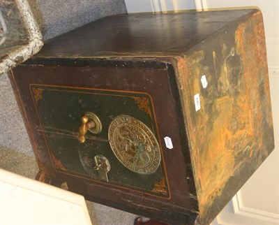 Lot 645 - Cyrus Price & Company, Wolverhampton cast iron safe, with key