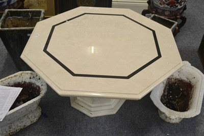 Lot 646 - French marble coffee table