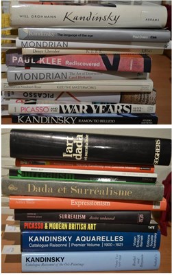 Lot 652 - Quantity of assorted mainly hardback books on Picasso, Kandinsky, Mondrian, Paul Klee, Dada and...