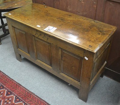 Lot 694 - An oak coffer dated 1751