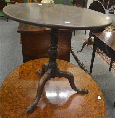 Lot 703 - A 19th century mahogany tripod table