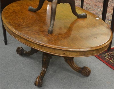 Lot 704 - A late 19th/early 20th century walnut centre table