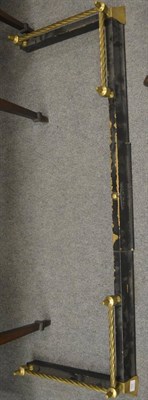 Lot 707 - A brass mounted extending fender