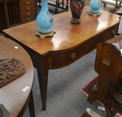 Lot 744 - A 19th century mahogany serving table