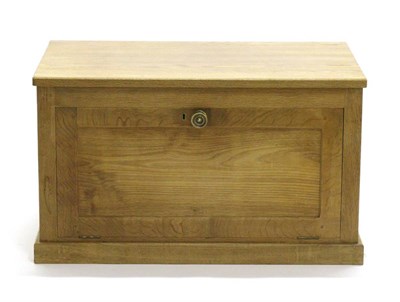 Lot 752 - Lizardman: A Derek Slater English Oak Television Cabinet Stand, the rectangular top above a...