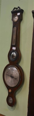 Lot 772 - A 19th century mahogany wheel barometer signed C A Canti, London