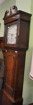 Lot 778 - A 19th century mahogany longcase clock with painted dial