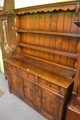 Lot 779 - Titchmarsh & Goodwin carved oak dresser and rack