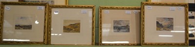 Lot 822 - George Sykes, a set of four moorland watercolours