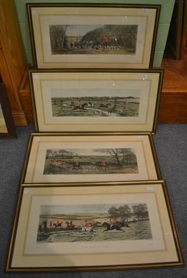 Lot 833 - A set of four hunting prints after E A S Douglas