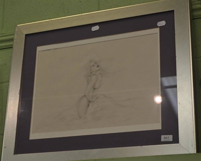 Lot 841 - Framed picture titled ";The Sea Goddess"; in a modern frame