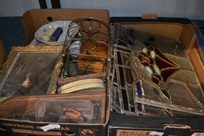 Lot 612A - A large quantity of miscellaneous items including glass, ceramics, pictures, tools, textiles,...