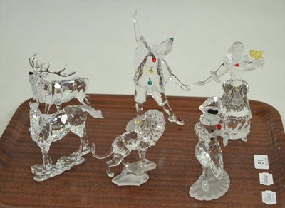 Lot 51 - A collection of Swarovski comprising: Masquerade 1999, 2000 and 2001 (05617395, 02801329, 01448859)