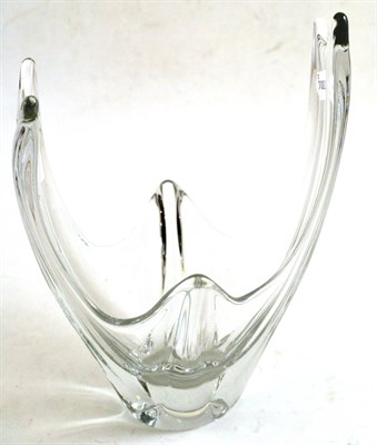 Lot 64 - A Daum clear glass vase