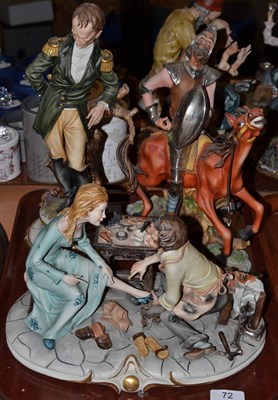 Lot 72 - Three Capodimonte figures