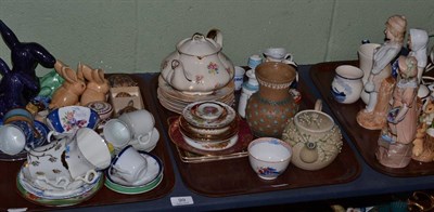 Lot 99 - A late 18th century tea bowl, Wade pieces, mixture of ceramics