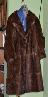 Lot 101 - Musquash full length fur coat