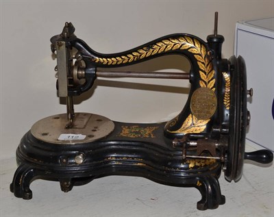 Lot 112 - A Jones Swan Neck sewing machine