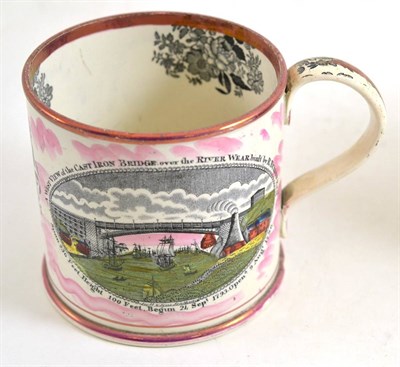 Lot 123 - A Sunderland lustre mug