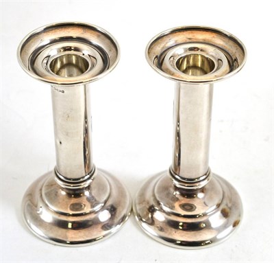 Lot 143 - Pair of Tiffany '925' silver candlesticks