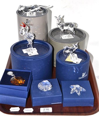 Lot 216 - A collection of Swarovski comprising: 217093, 247963, 659401, 235045, 1017151, 833506 and 679350